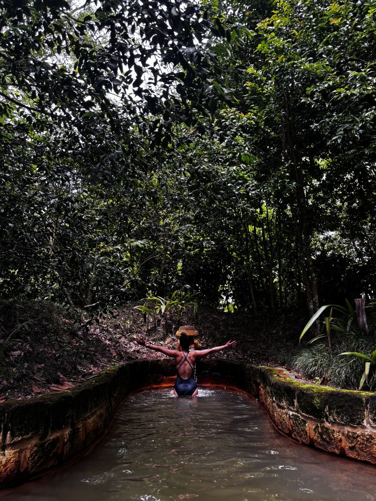 Anca living her best life in Sao Miguel — open landscape, easy smile