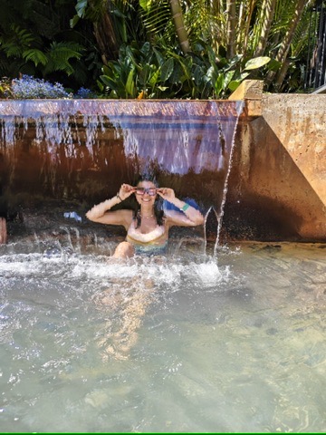 Thermal water fun in the Azores — warm, mineral-rich, the best possible end to a long hiking day