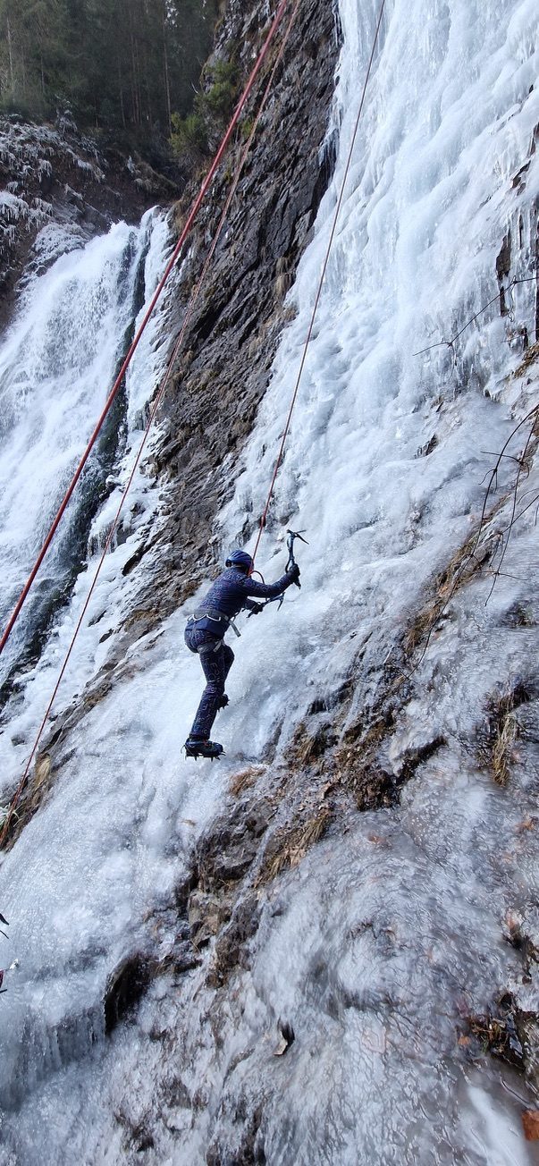 Ice climbing in Cluj