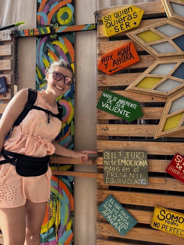 A quote on a wall or sign in Tenerife — the kind that stops you mid-walk