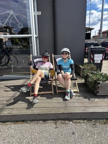 Anca and her adventure buddy somewhere in Tenerife, ready for whatever comes next