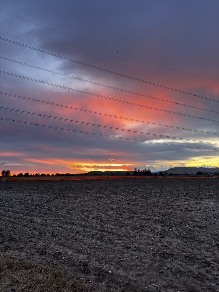 Chasing the sunset on the Veneto Gravel route — golden light over the Italian countryside