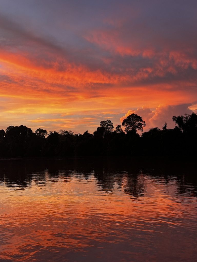 Borneo River Kinabatangan Sunset